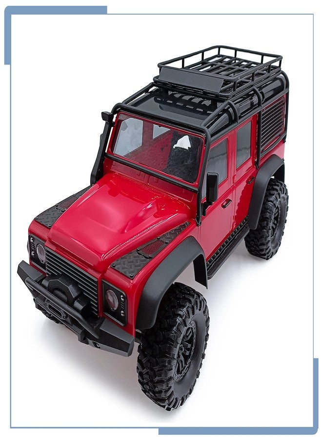 مجموعة ألواح تزيينية جانبية وغطاء محرك معدني من زوليكار RC، مُخصصة لسيارات TRX4M Defender بمقياس 1/18، وملحقات سيارات الزحف التي تعمل بالتحكم عن بعد. - Image 5